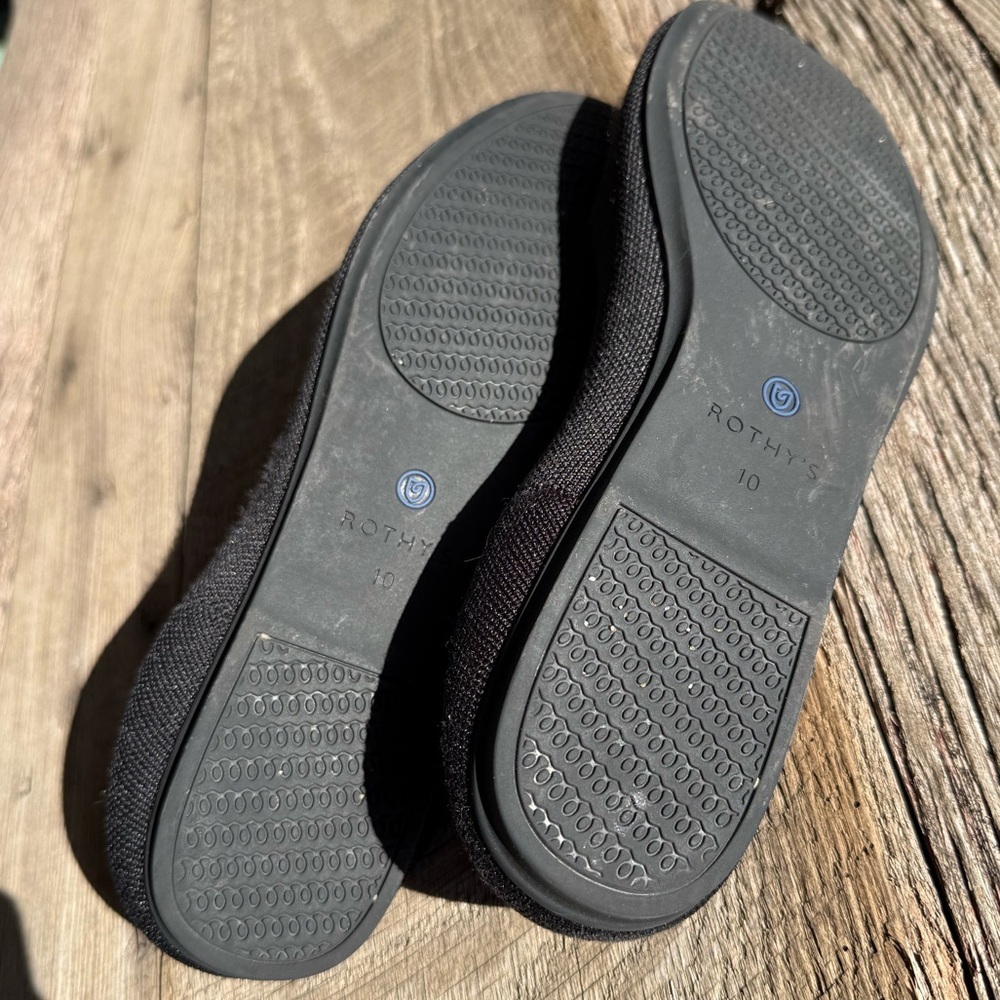 Rothy's Black Women's Flats sz 10 - Picture 5 of 6